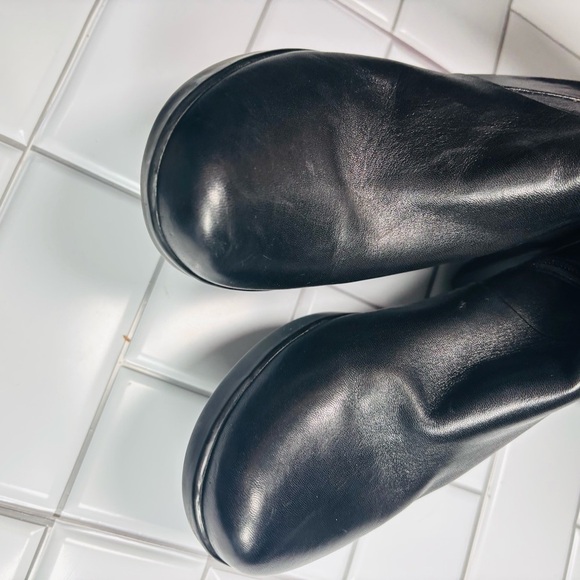 Dansko tall nappa black leather heeled boots - Picture 7 of 10